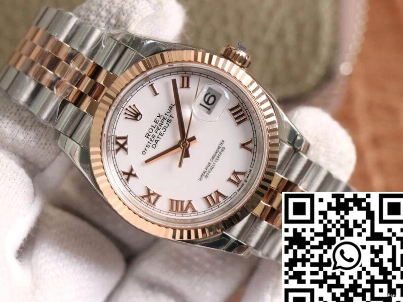 Rose Datejust Gold Rolex Factory M126231-0015 EW 0502